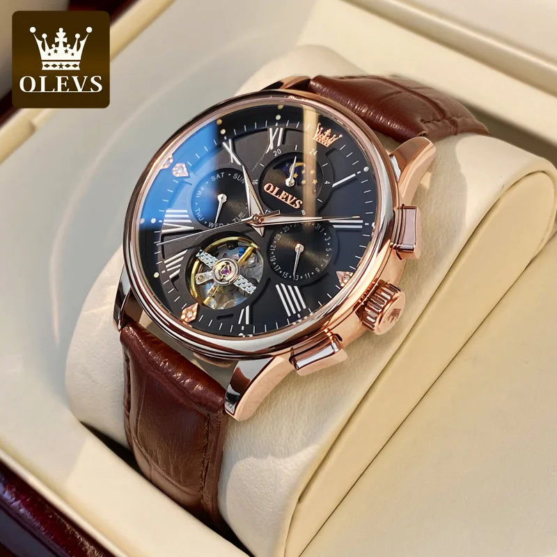 Olevs 9912 Wholesale Branded Waterproof High Custom Logo Quality Men Wrist Watch