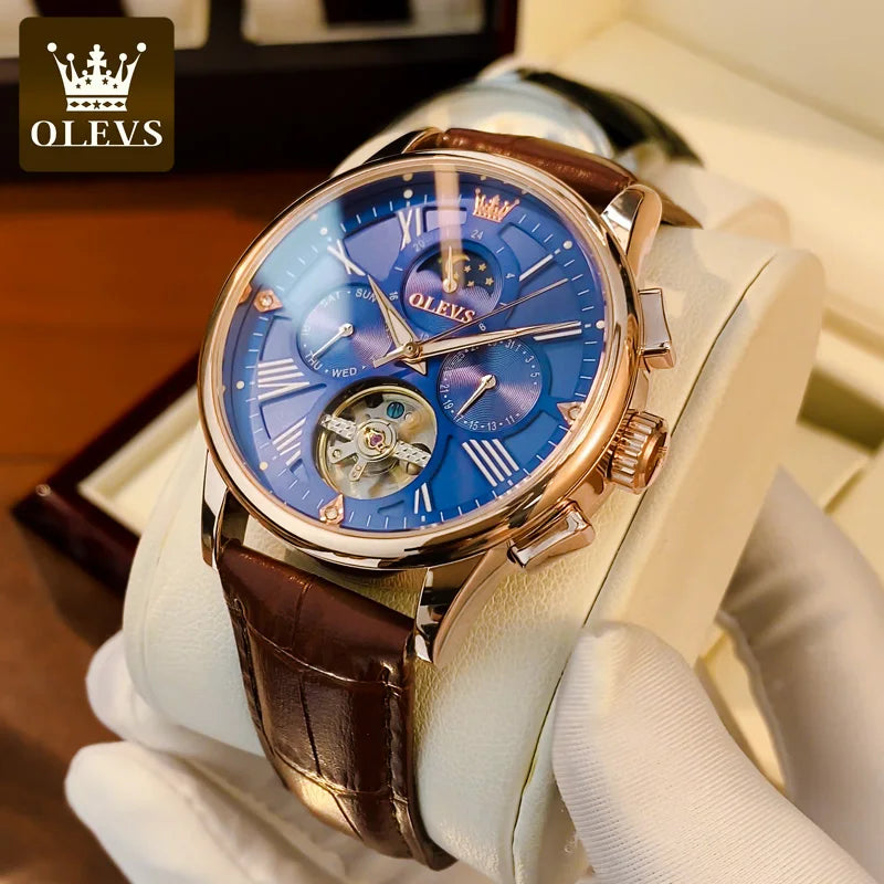 Olevs 9912 Wholesale Branded Waterproof High Custom Logo Quality Men Wrist Watch