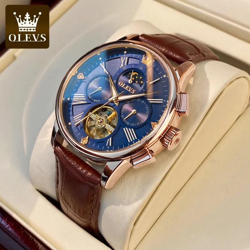 Olevs 9912 Wholesale Branded Waterproof High Custom Logo Quality Men Wrist Watch