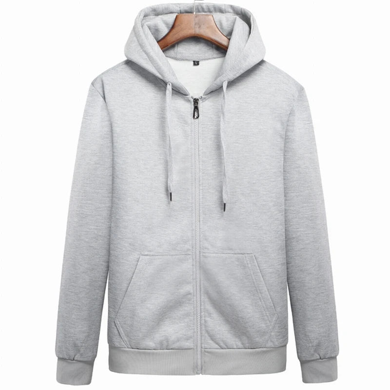 Brand Men's Hoodie With Hood Men Fleece Streetwear Warm Tracksuit