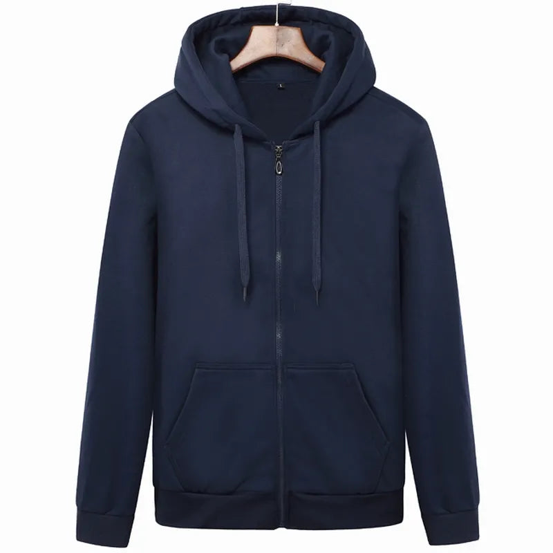 Brand Men's Hoodie With Hood Men Fleece Streetwear Warm Tracksuit