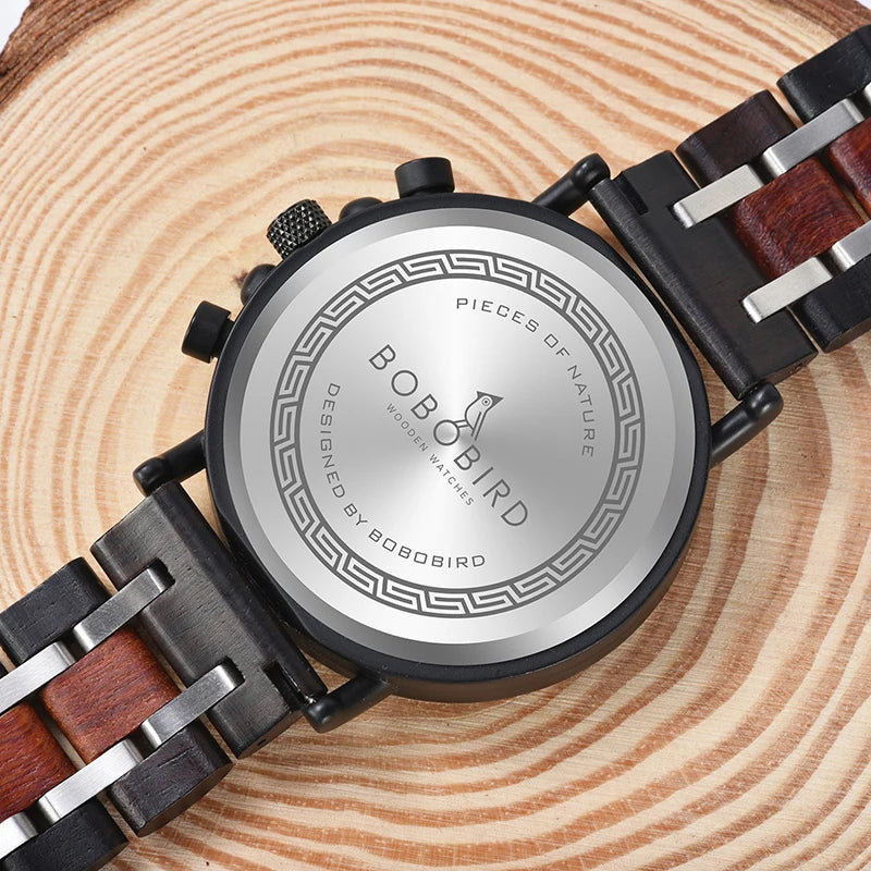 BOBO BIRD Wooden Watch Men Top Brand Luxury Stylish Watches