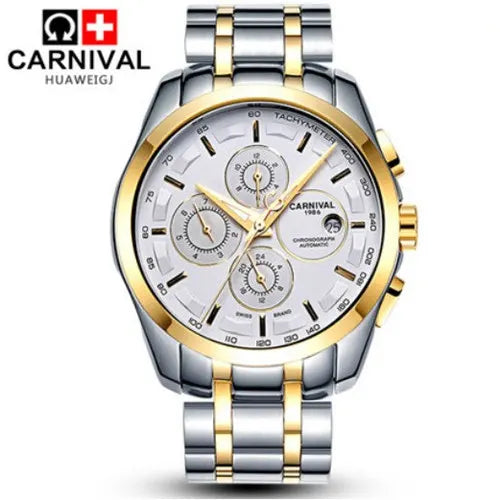 Automatic Mechanical Switzerland Men Wristwatches Fashion Luxury Leather watch