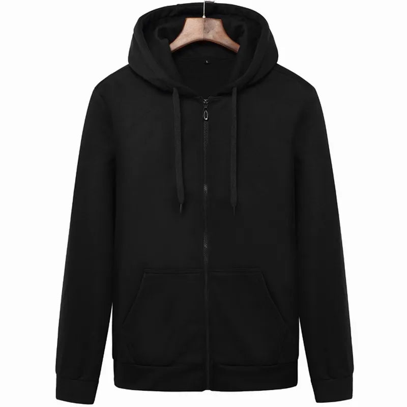 Brand Men's Hoodie With Hood Men Fleece Streetwear Warm Tracksuit