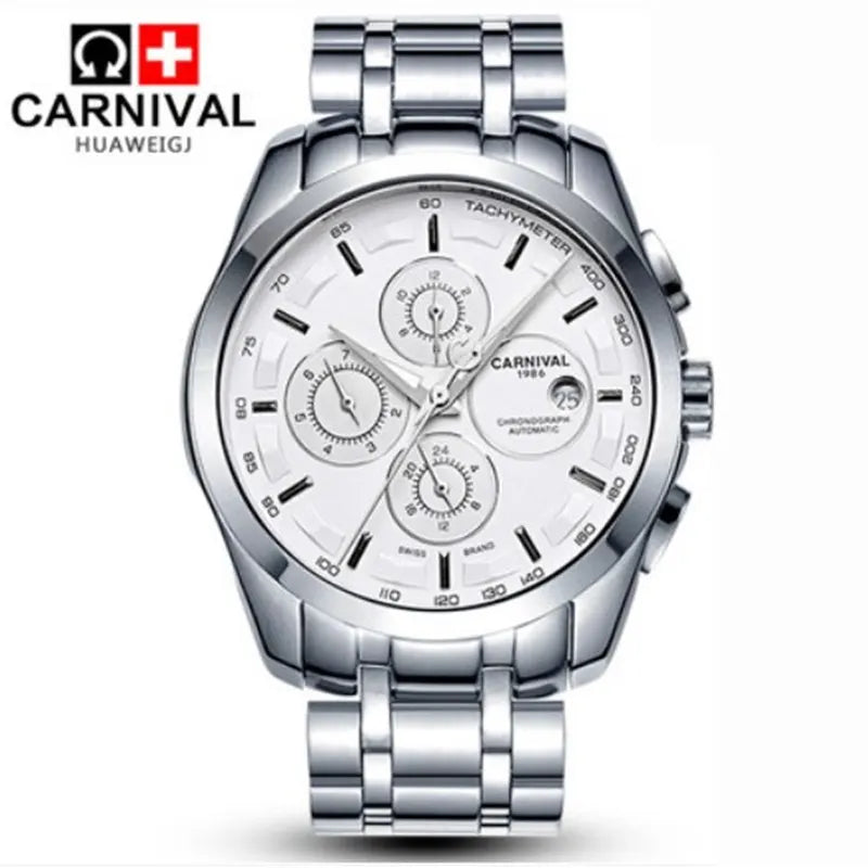 Automatic Mechanical Switzerland Men Wristwatches Fashion Luxury Leather watch
