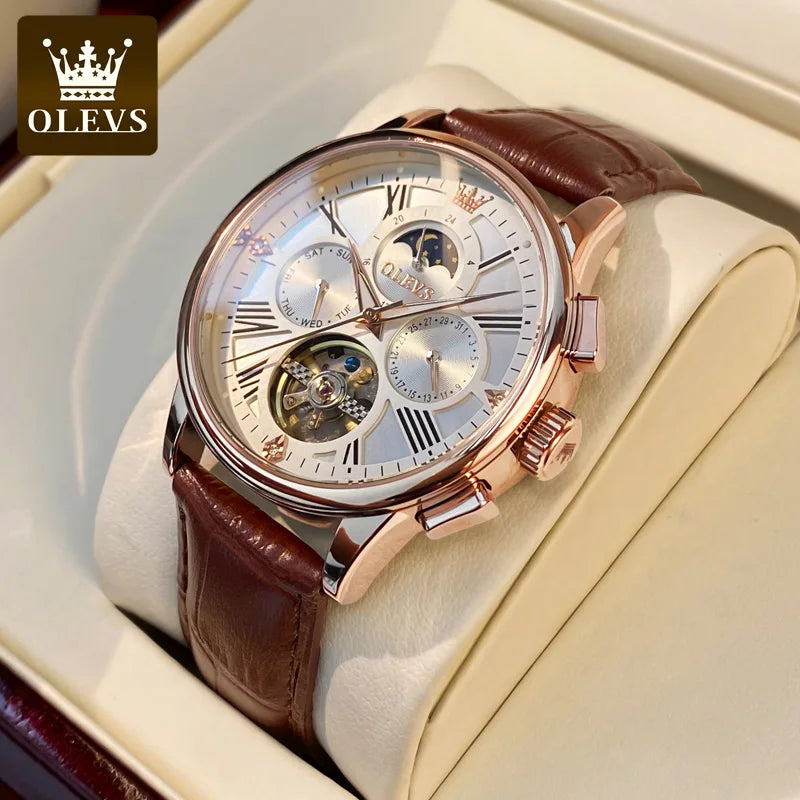 Olevs 9912 Wholesale Branded Waterproof High Custom Logo Quality Men Wrist Watch