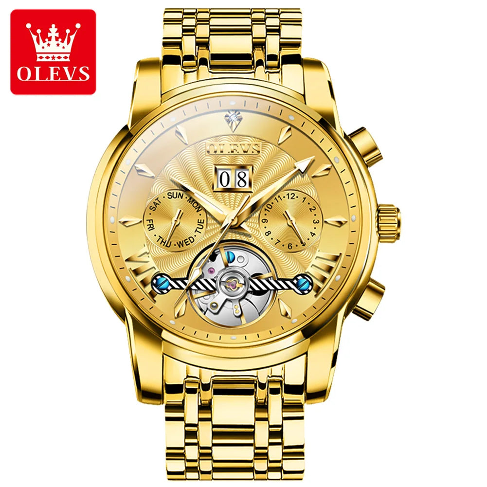 OLEVS 9965 Luxury Automatic Mechanical Stainless Steel Watch