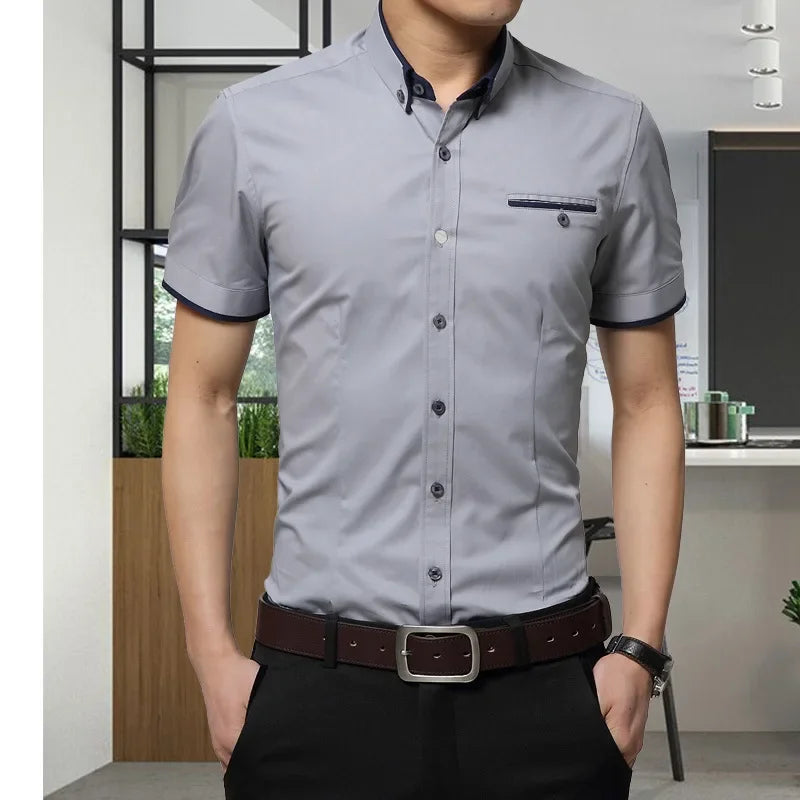 TFETTERS New Arrival Brand Men's Summer Business Shirt
