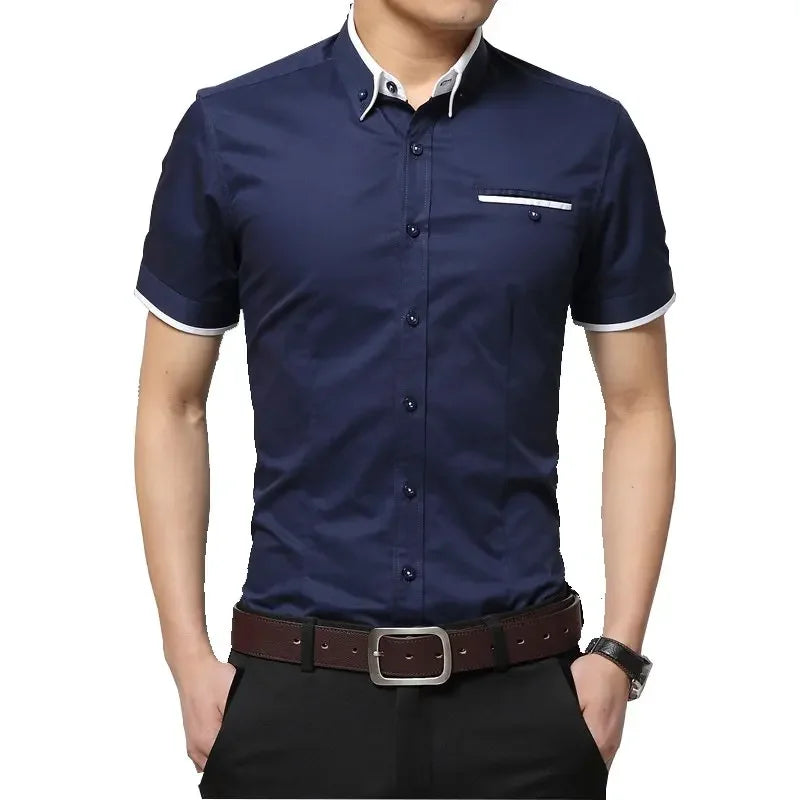 TFETTERS New Arrival Brand Men's Summer Business Shirt