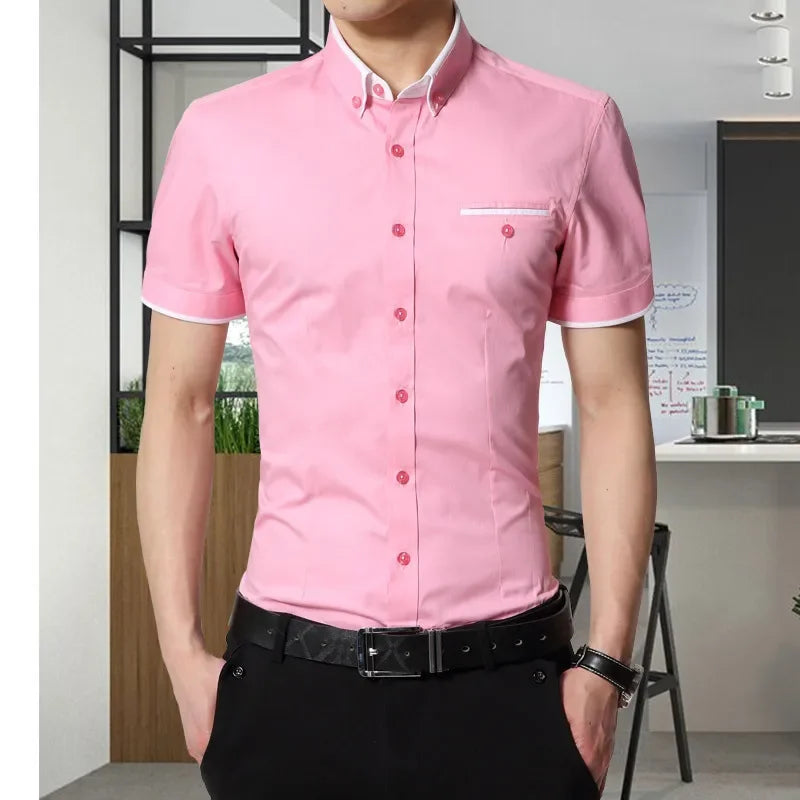 TFETTERS New Arrival Brand Men's Summer Business Shirt