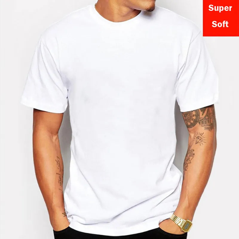 Man Summer Super Soft White T Shirts