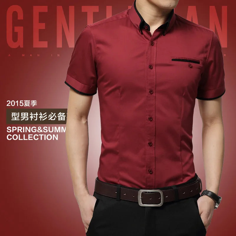 TFETTERS New Arrival Brand Men's Summer Business Shirt
