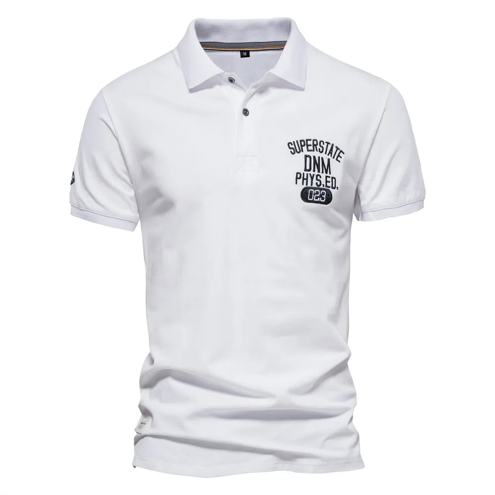 AIOPESON Men's Polo Shirts Sleeve Striped Contrast Men Brand High Qualit