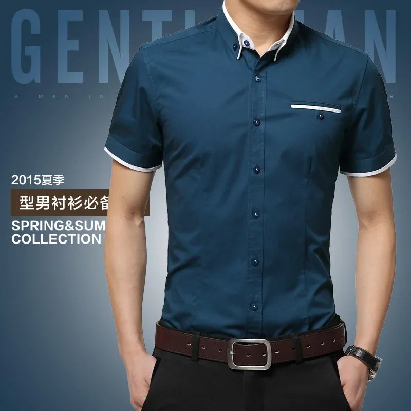 TFETTERS New Arrival Brand Men's Summer Business Shirt