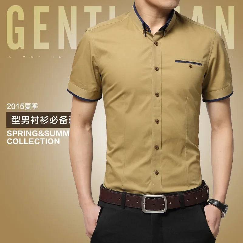 TFETTERS New Arrival Brand Men's Summer Business Shirt