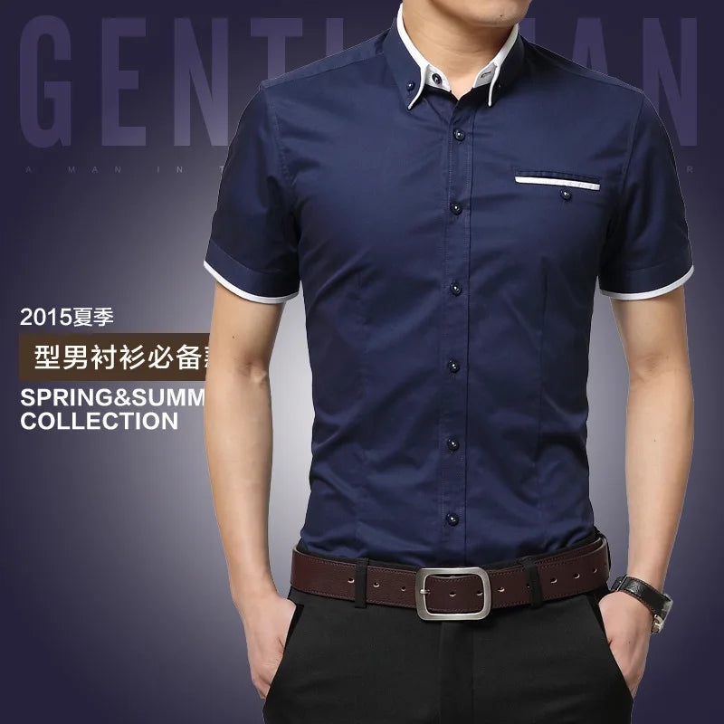 TFETTERS New Arrival Brand Men's Summer Business Shirt