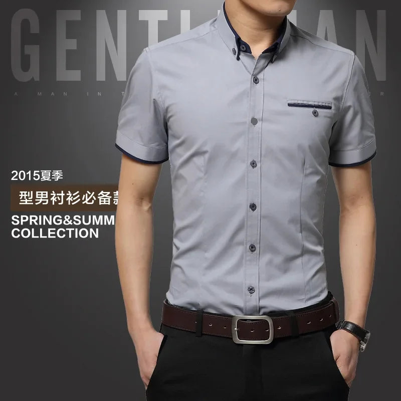 TFETTERS New Arrival Brand Men's Summer Business Shirt