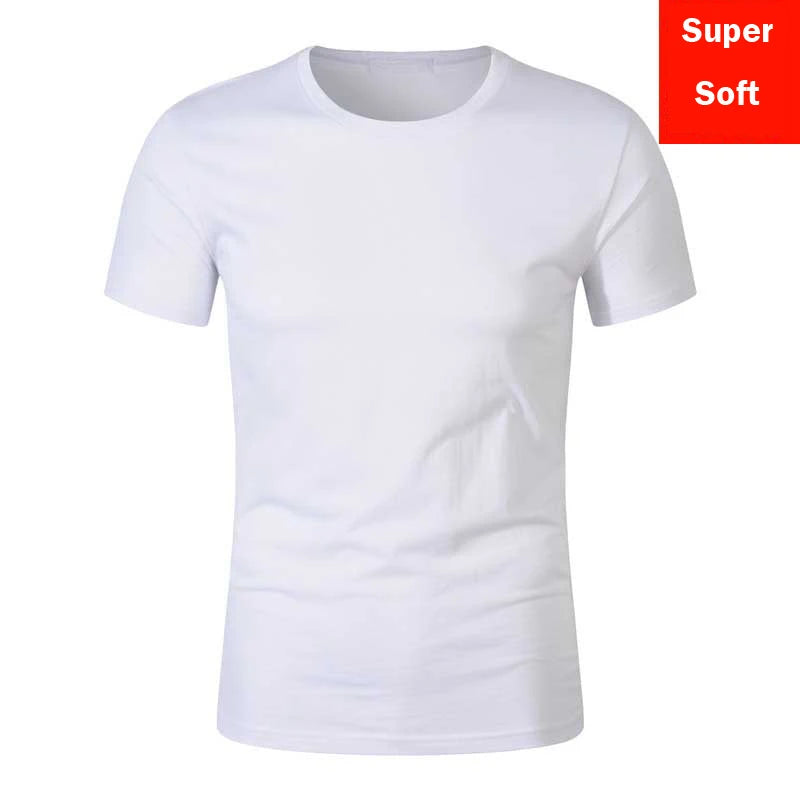 Man Summer Super Soft White T Shirts
