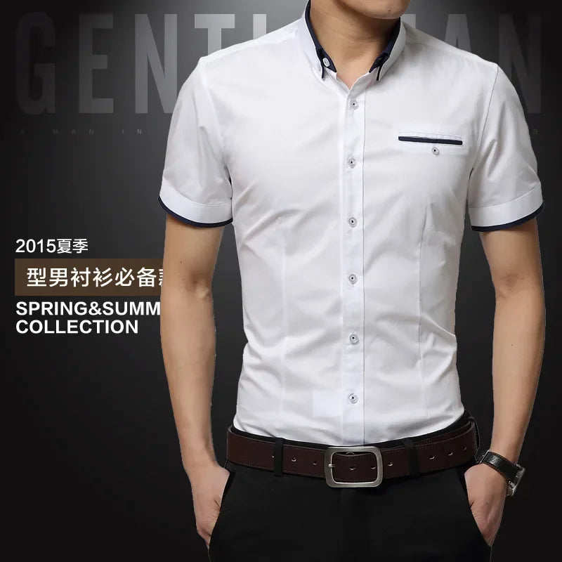 TFETTERS New Arrival Brand Men's Summer Business Shirt